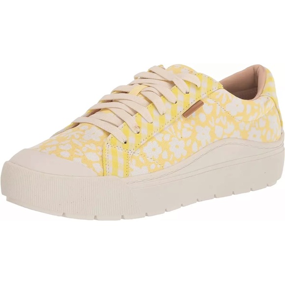 Dr. Scholl's Shoes - Dr Scholl’s Time Off yellow and white platform sneakers NEW 8